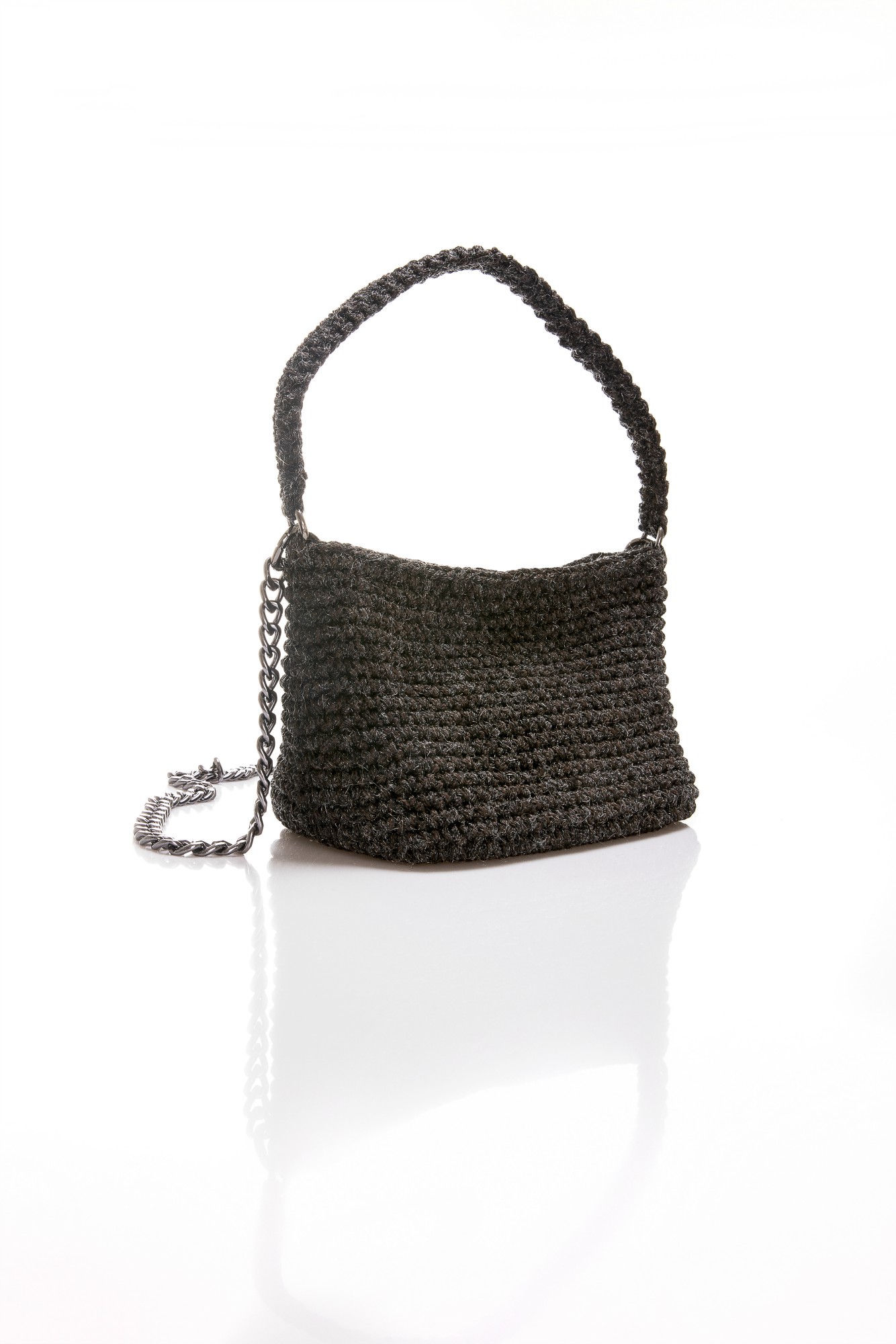 Crochet shoulder bag in wool – Senhandmade.com