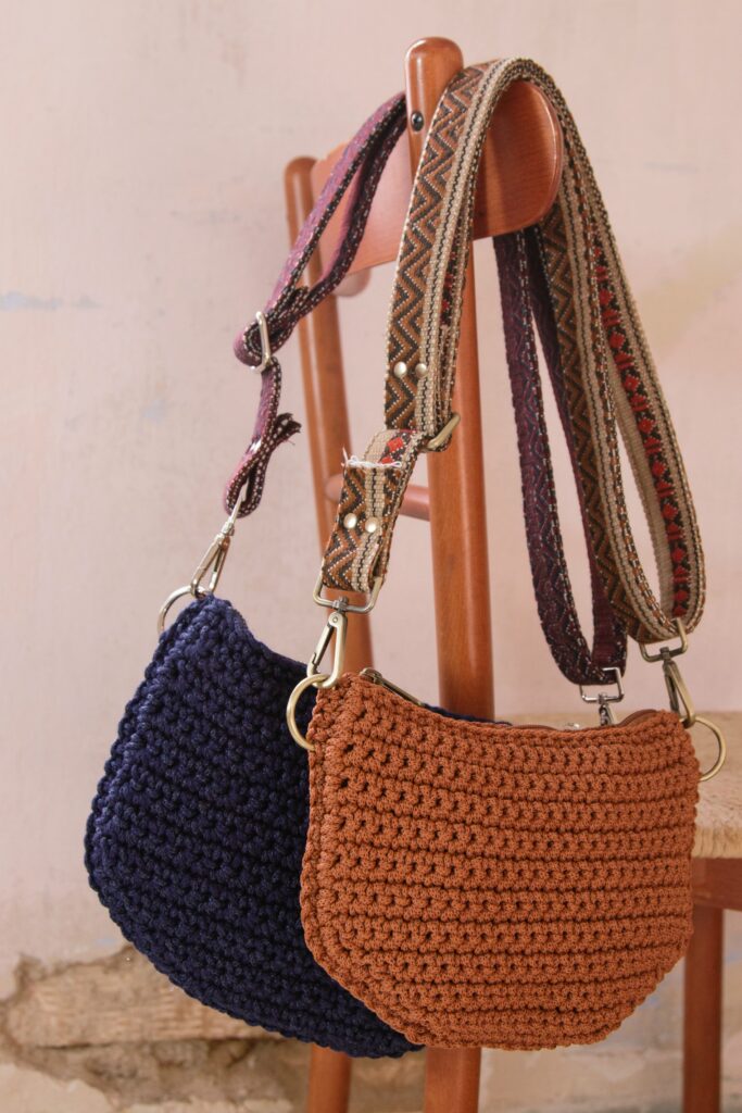 waist/shoulder bag with woven strap