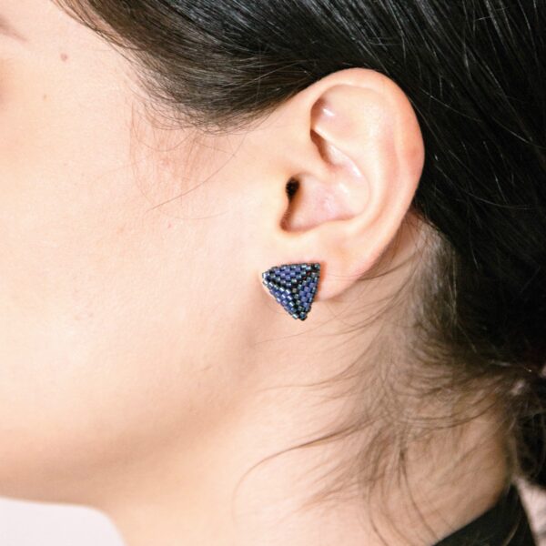 blue stud earrings